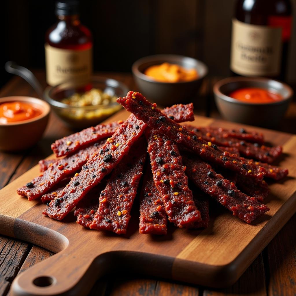 Spicy Jerky Selection for Man Food Gifts