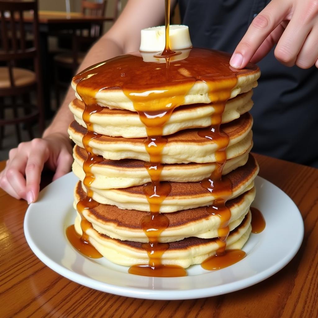 Man vs Food Milwaukee Pancake Challenge