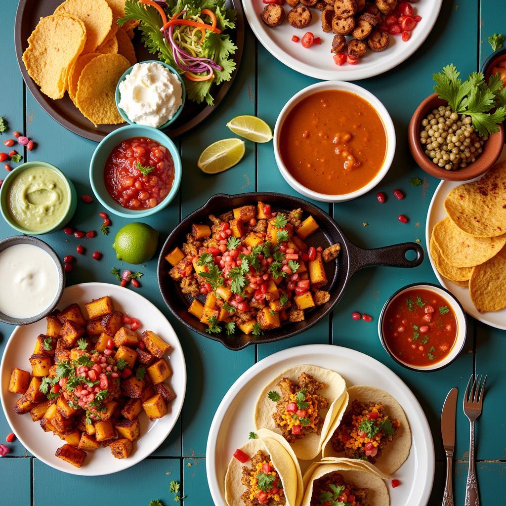 Maria's Vegetarian Options - A Colorful Fiesta