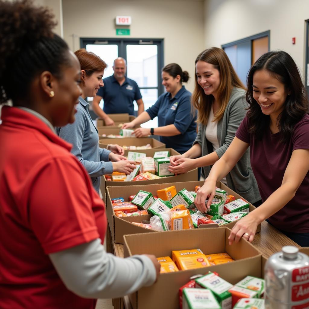 Volunteers at a Marietta, GA Food Pantry