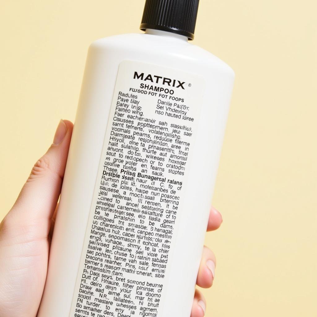 Matrix Food for Soft Shampoo Ingredients List