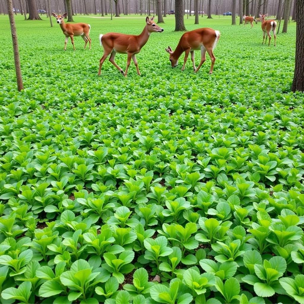 Mature Radish Deer Food Plot