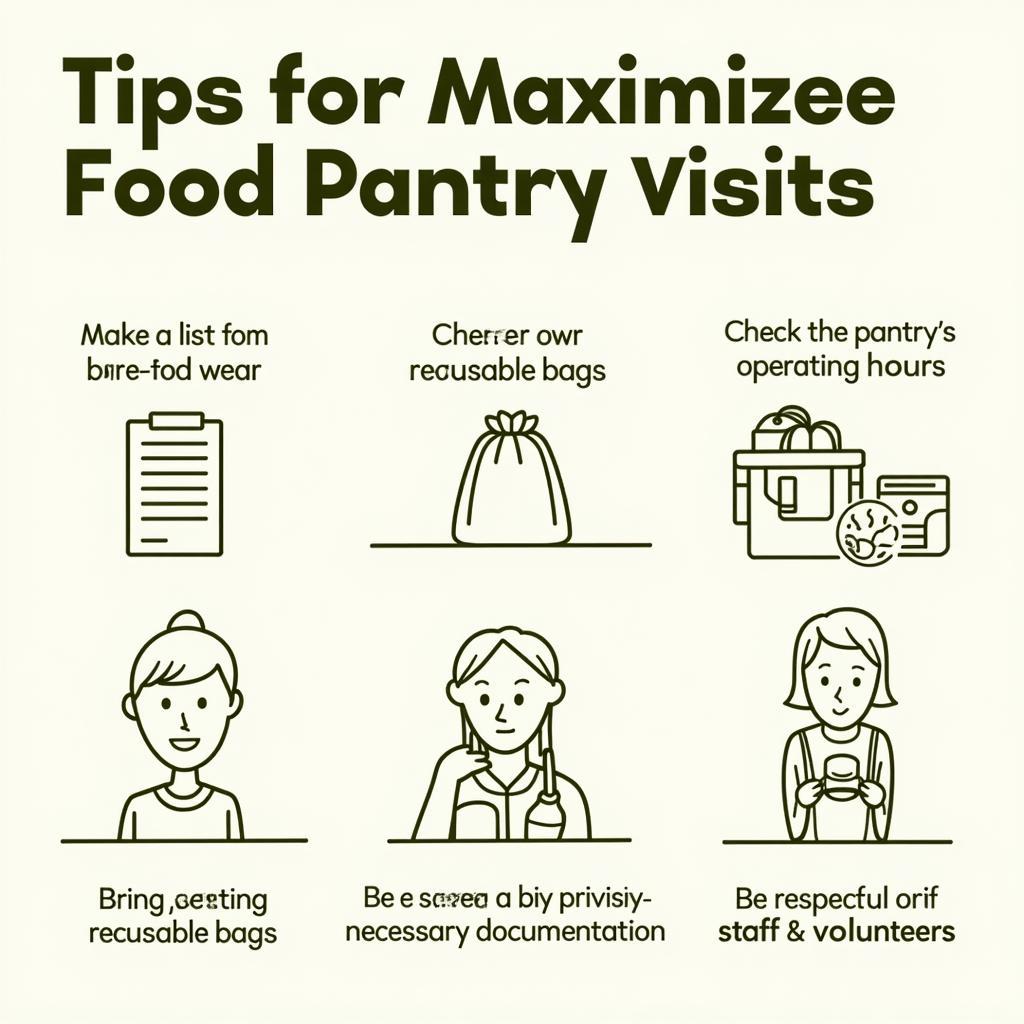 Tips for maximizing food pantry visits