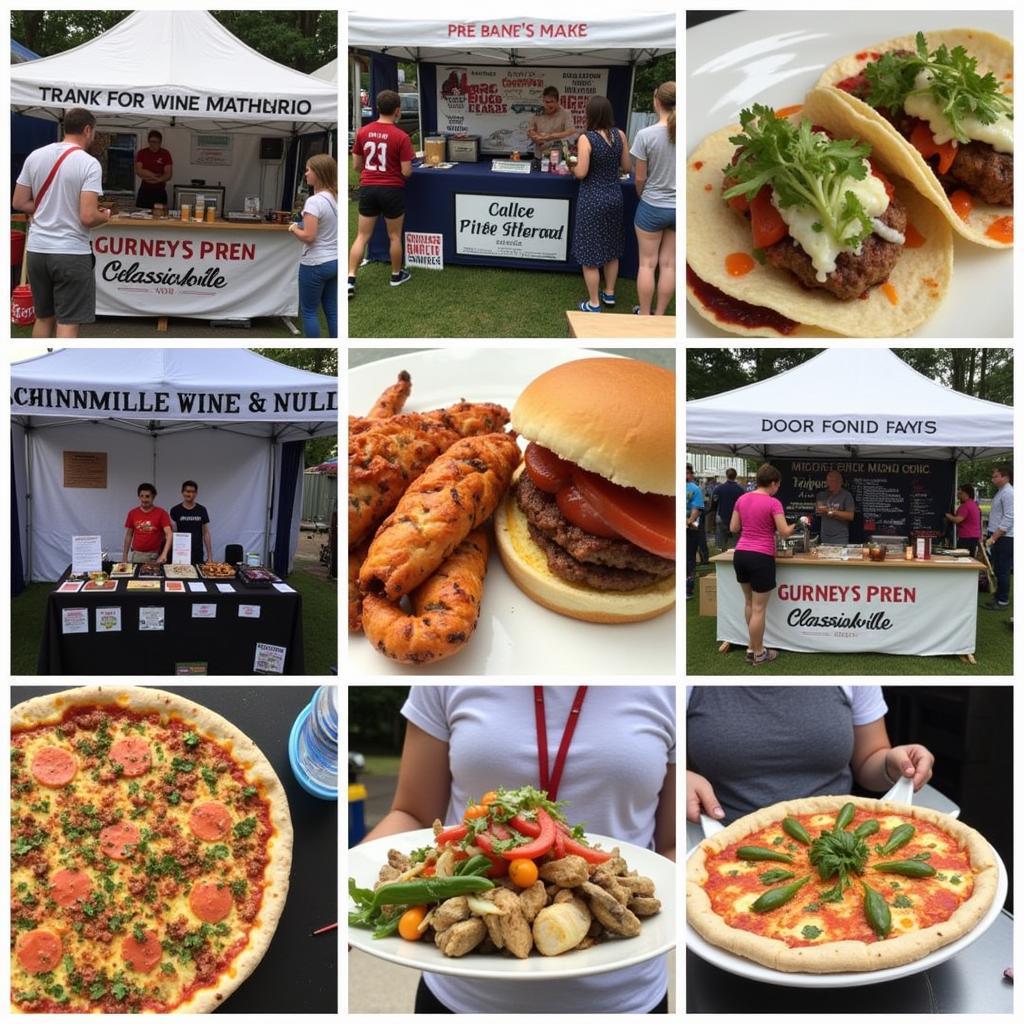 Food vendors serving delicious dishes at the McMinnville Wine & Food Classic