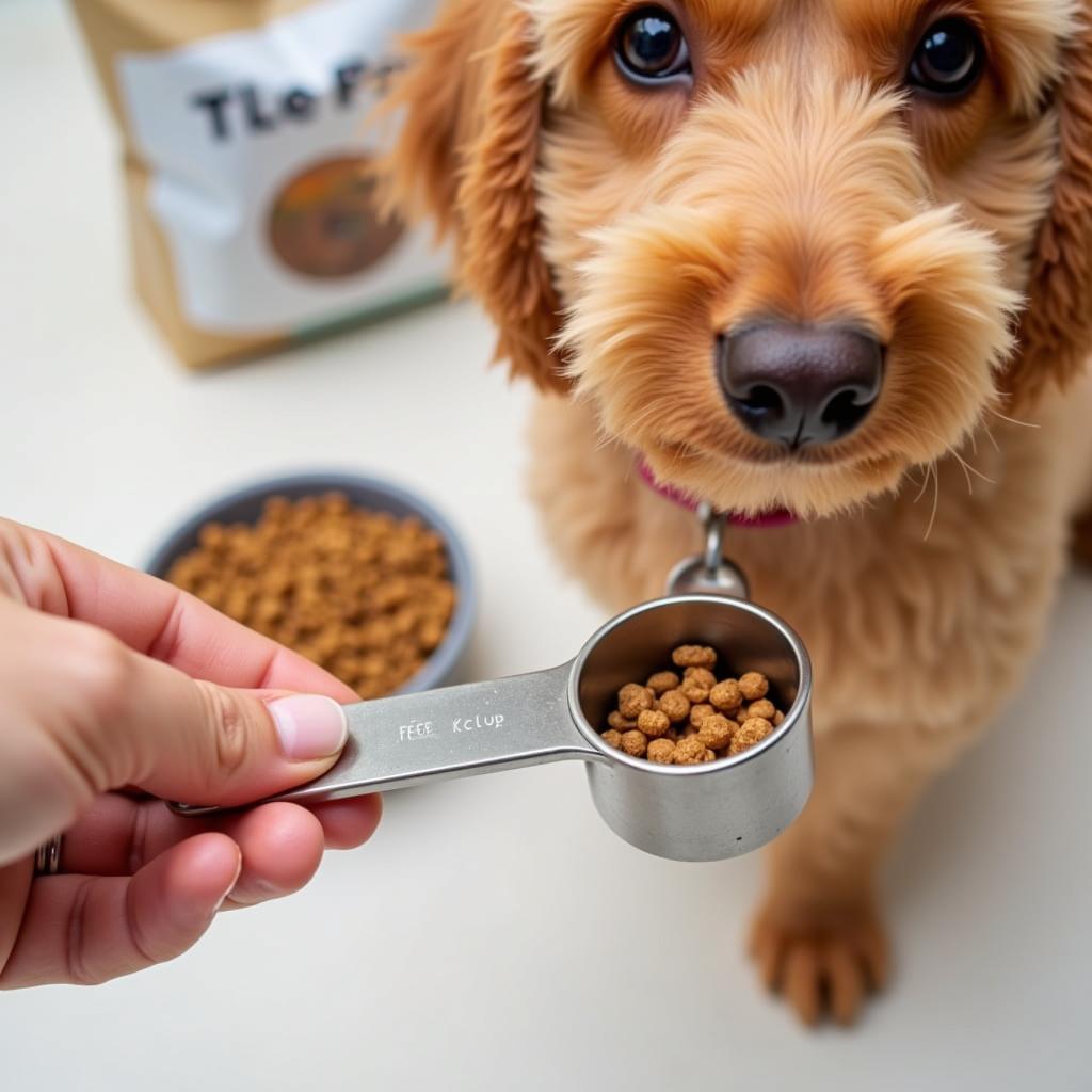 Measuring Toy Poodle Food Portion