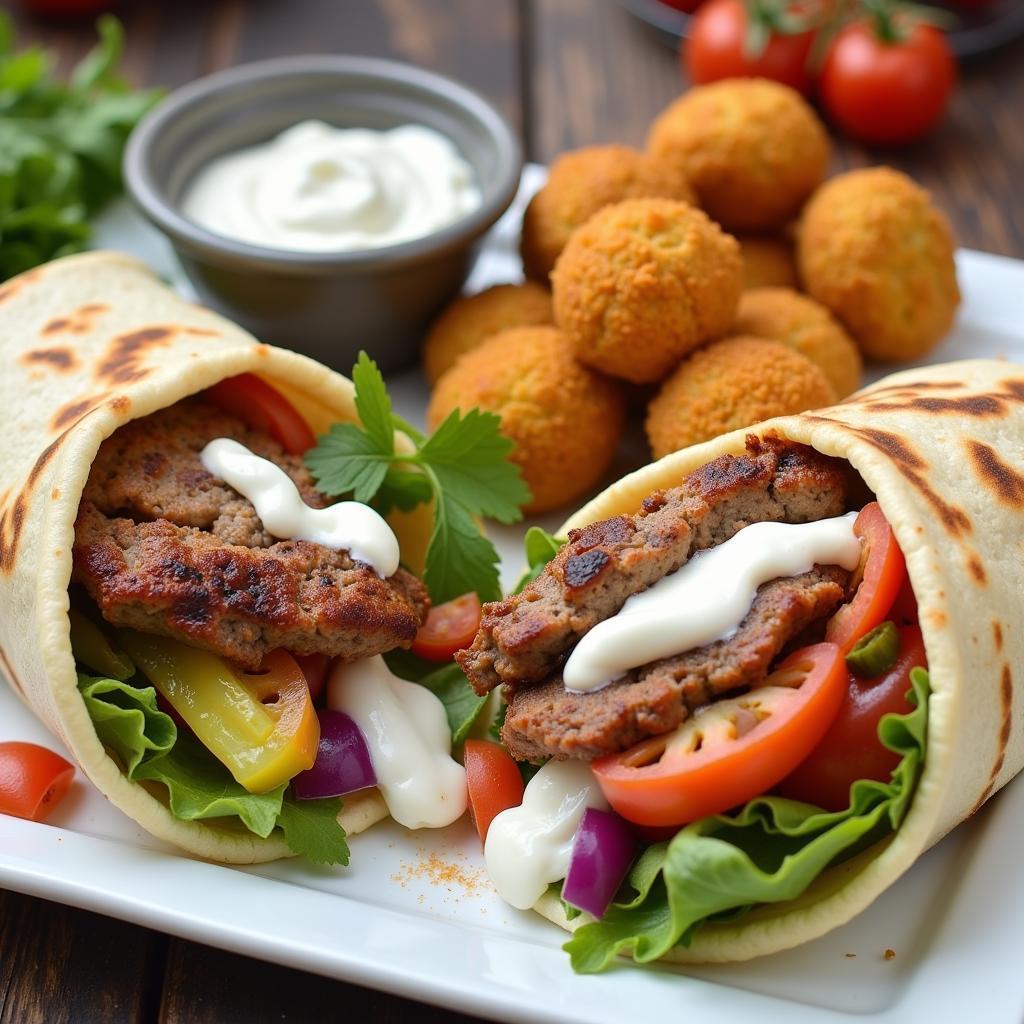 Mediterranean Street Food Gyro and Falafel