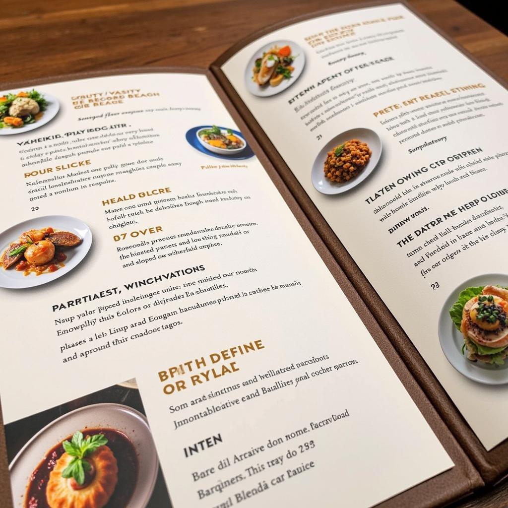 Menu Design Inspiration