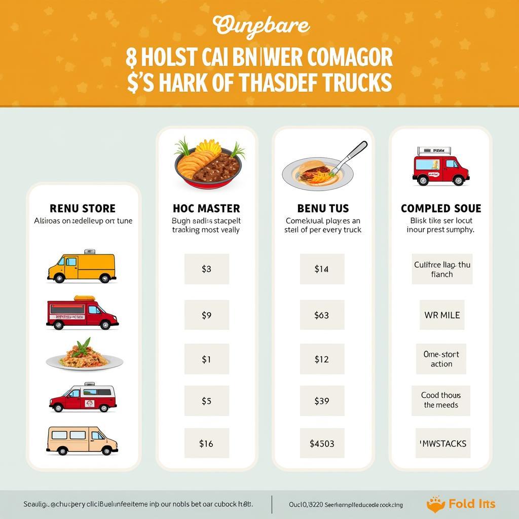 Menu on the Hook Food Truck Price Comparison