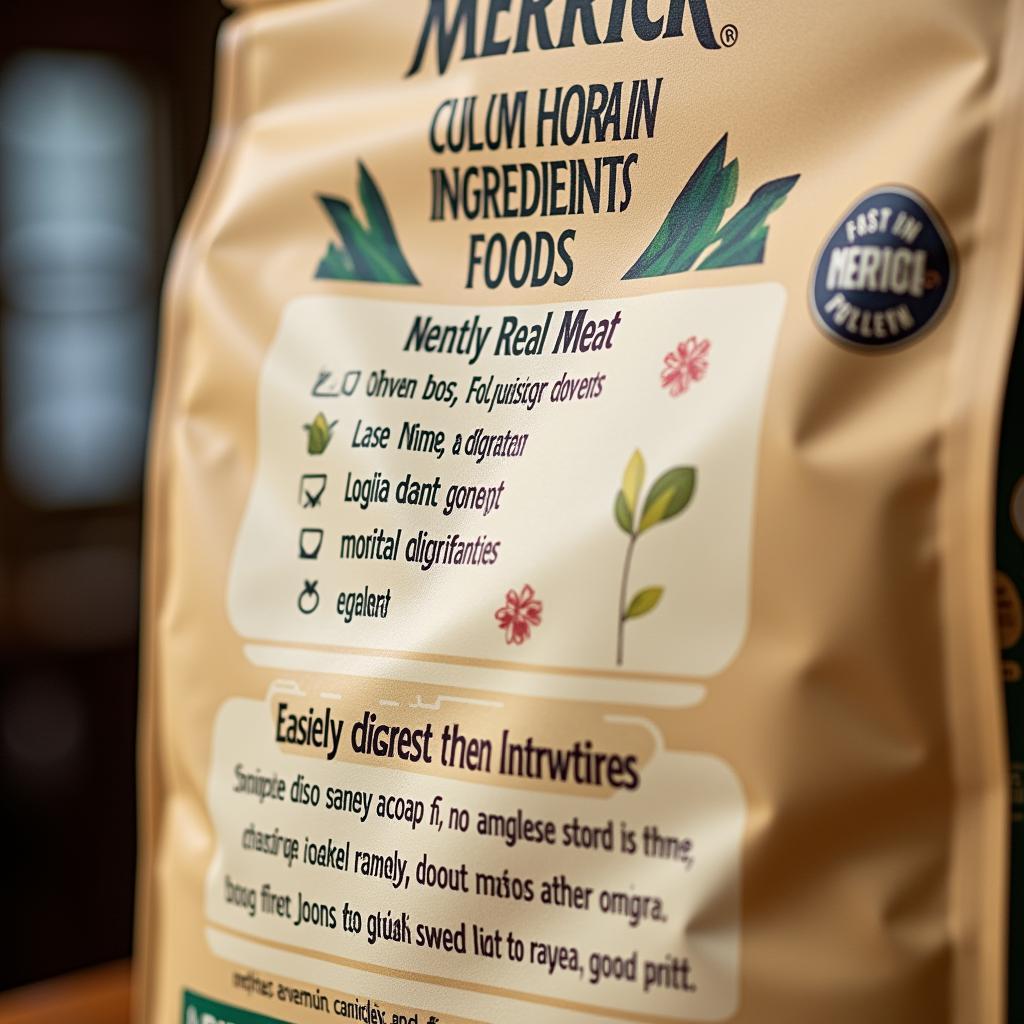 Merrick Limited Ingredient Dog Food Ingredients