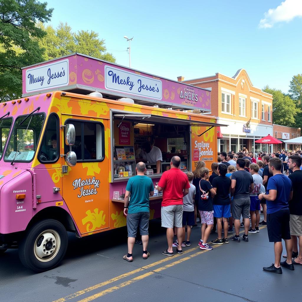 Messy Jesse's Food Truck Exterior