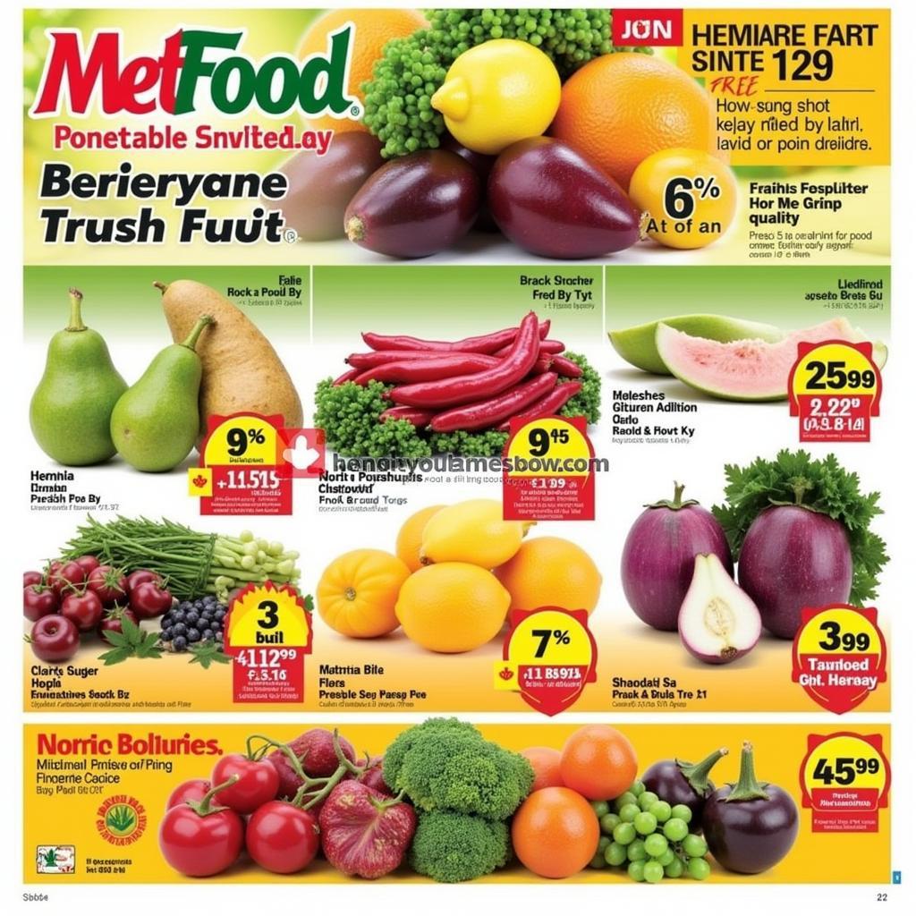 Fresh Produce Savings in the Met Food Weekly Flyer