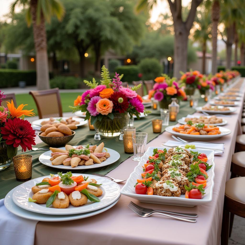 Elegant Mexican Food Catering at a Palm Springs Wedding Reception