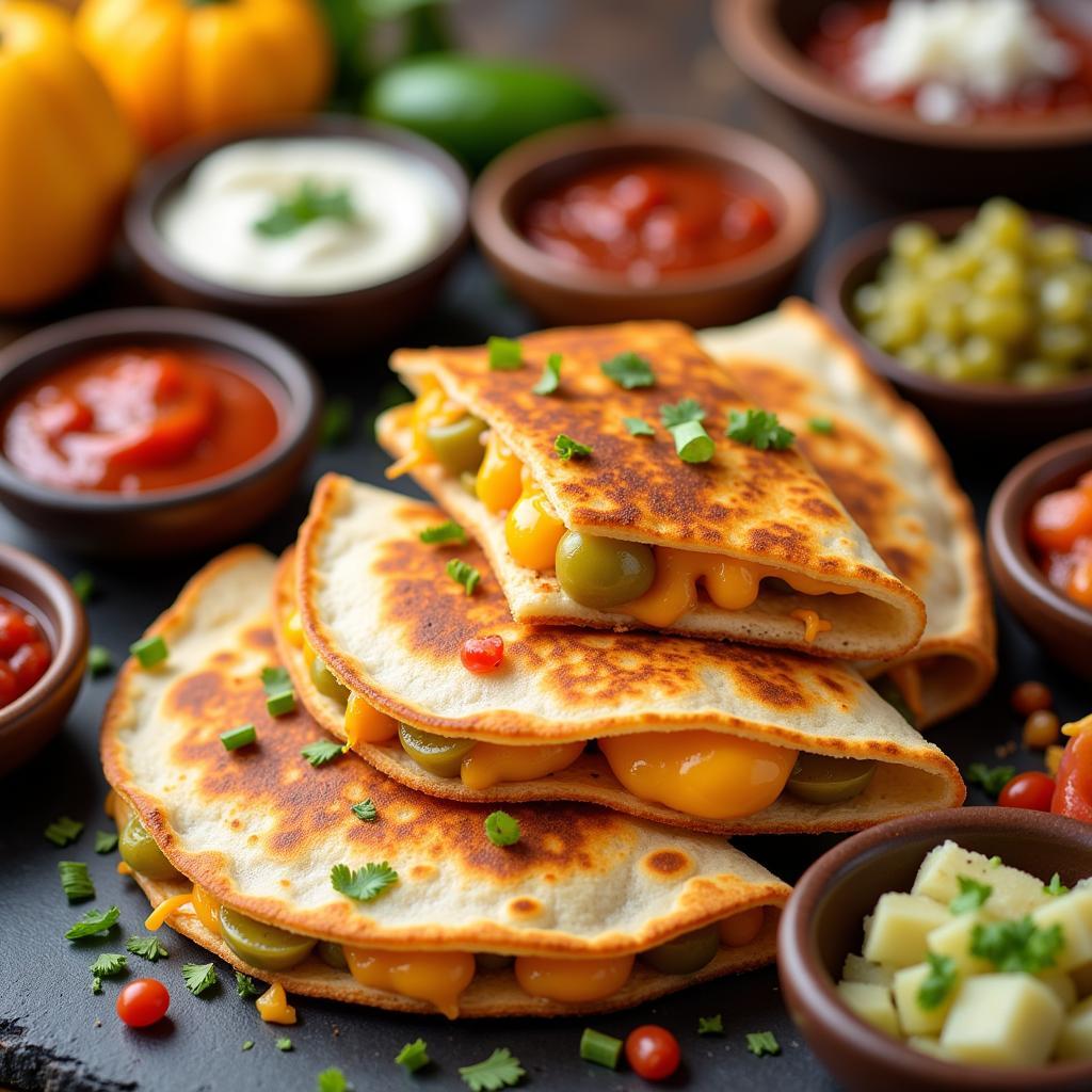 Cheese Quesadillas from a Mexican Spice Food Truck