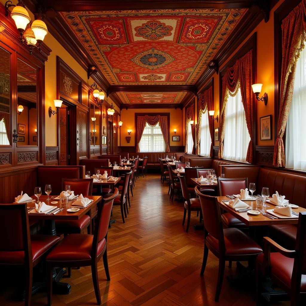 Traditional Indian Restaurant Decor in Middletown