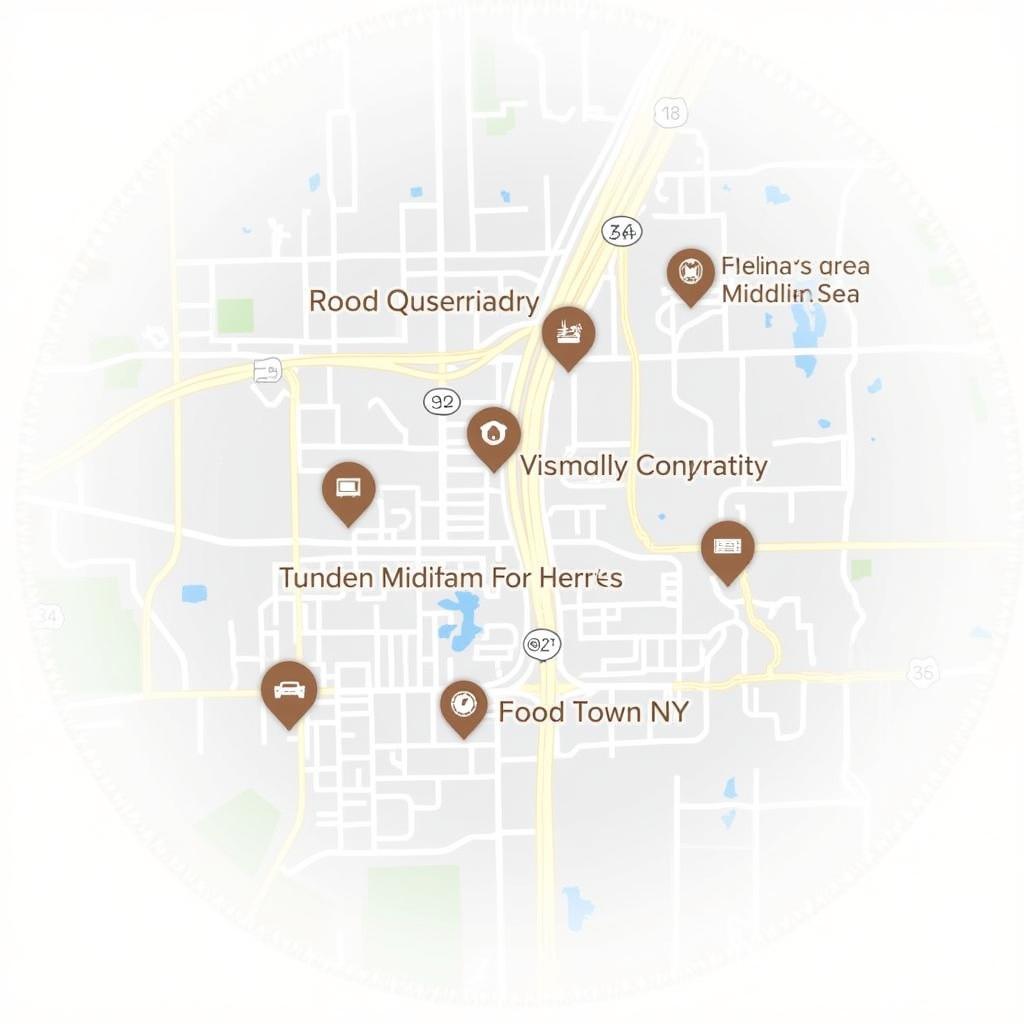 Map of Food Pantry Locations in Middletown NY