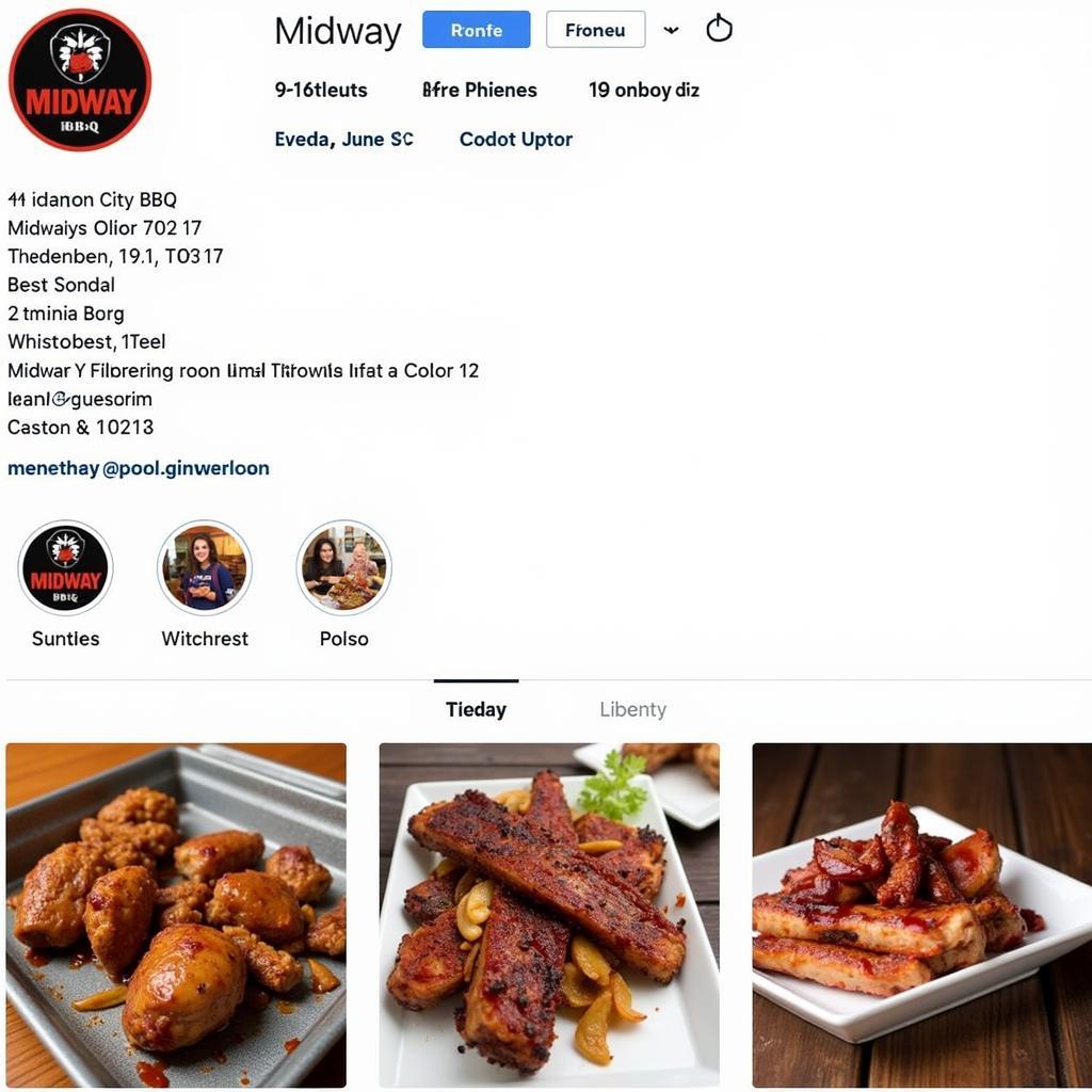 Midway BBQ Food Truck Social Media Updates