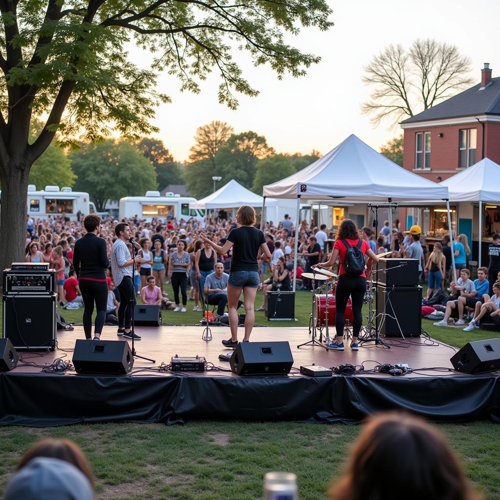 Live music and entertainment at the Milford Food Truck Festival