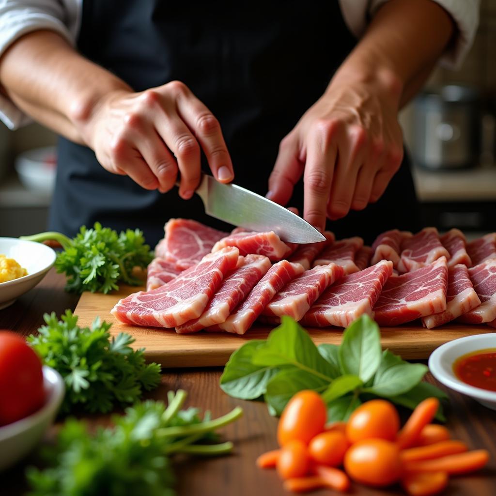 Fresh Ingredients in Min Feng Cuisine