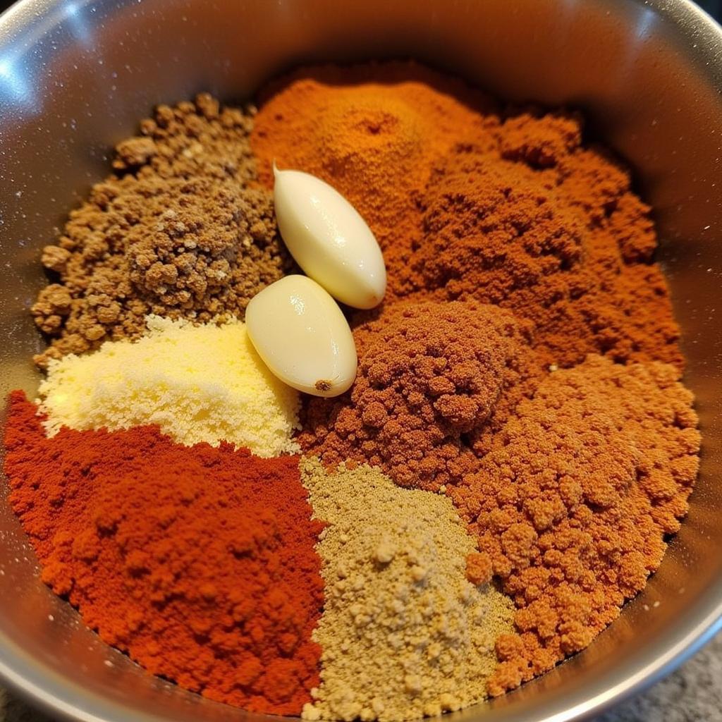 Mixing the Aromatic Louza Spices