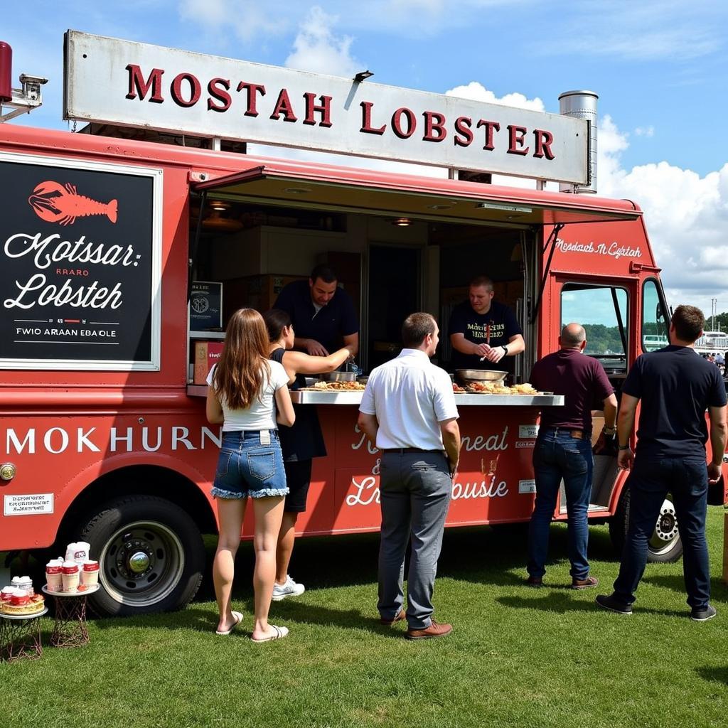 Mobstah Lobstah Food Truck Catering a Private Event