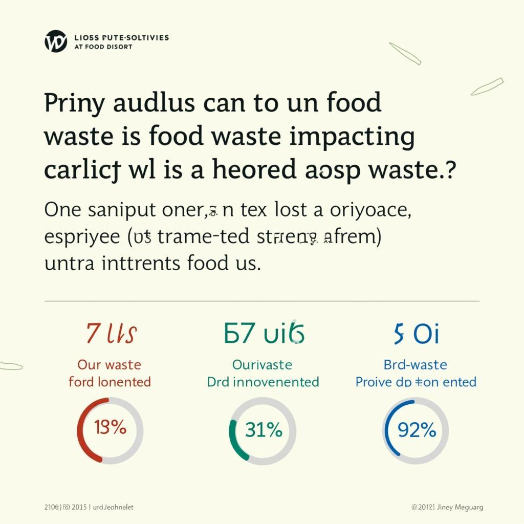 Modern Food Sustainability Poster: Promoting Reduced Food Waste