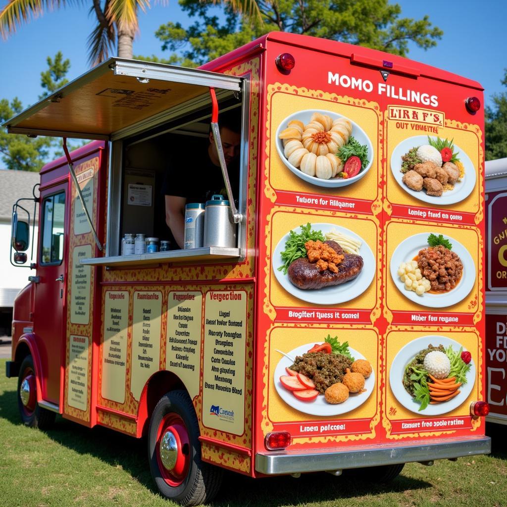 Momo Food Truck Offering Variety of Fillings