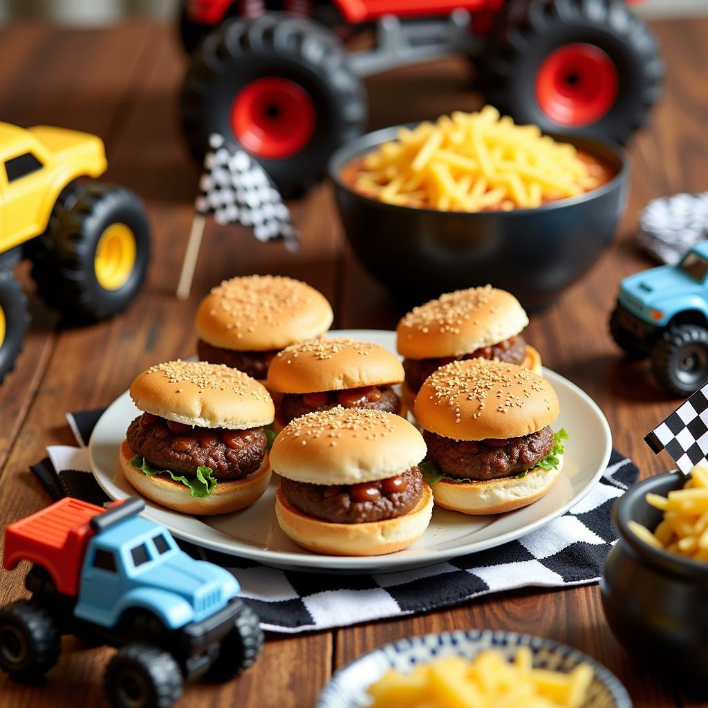 Monster Truck Sliders and Mud Pit Chili