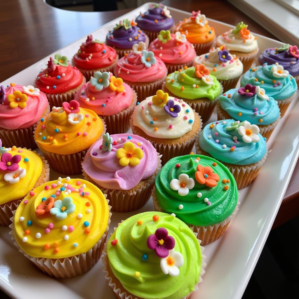 Munchkinland Rainbow Cupcakes