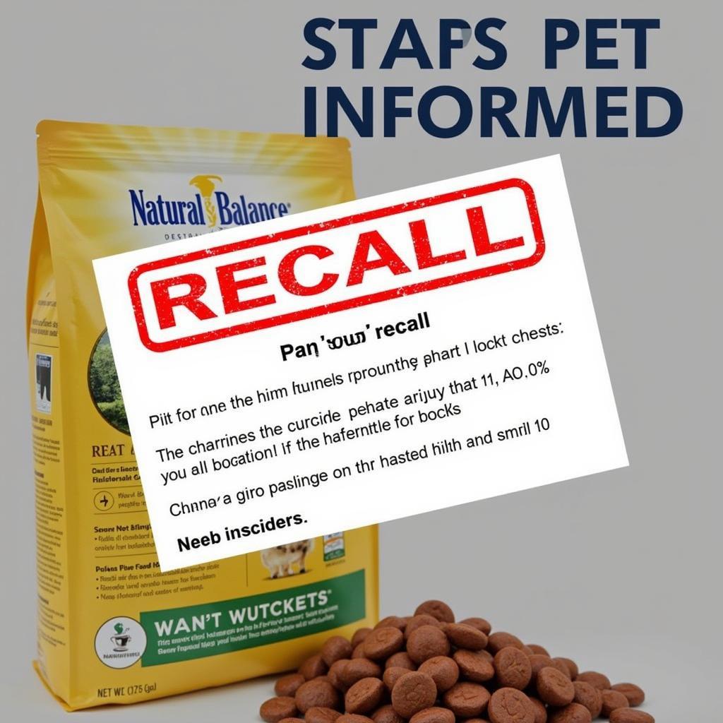 Natural Balance Dog Food Recall Information