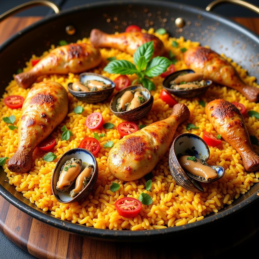 Navajas Paella, a Staple of Spanish Cuisine