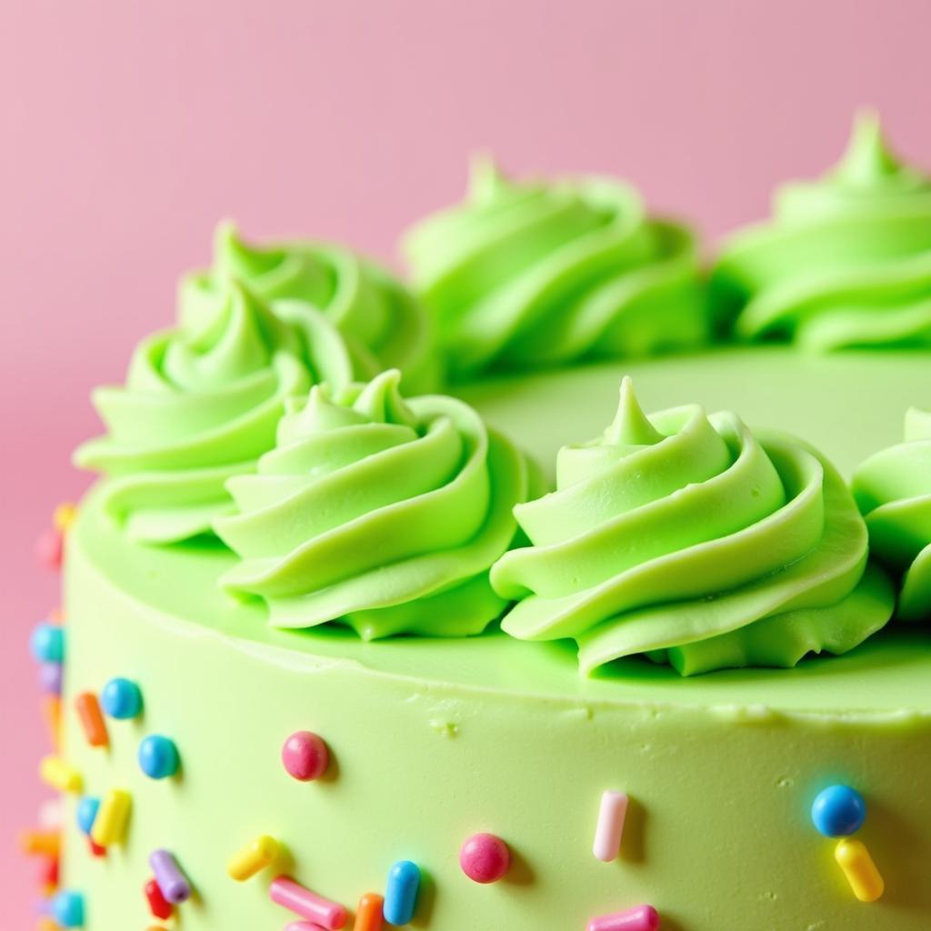 Neon Green Icing: Vibrant Cake Decoration