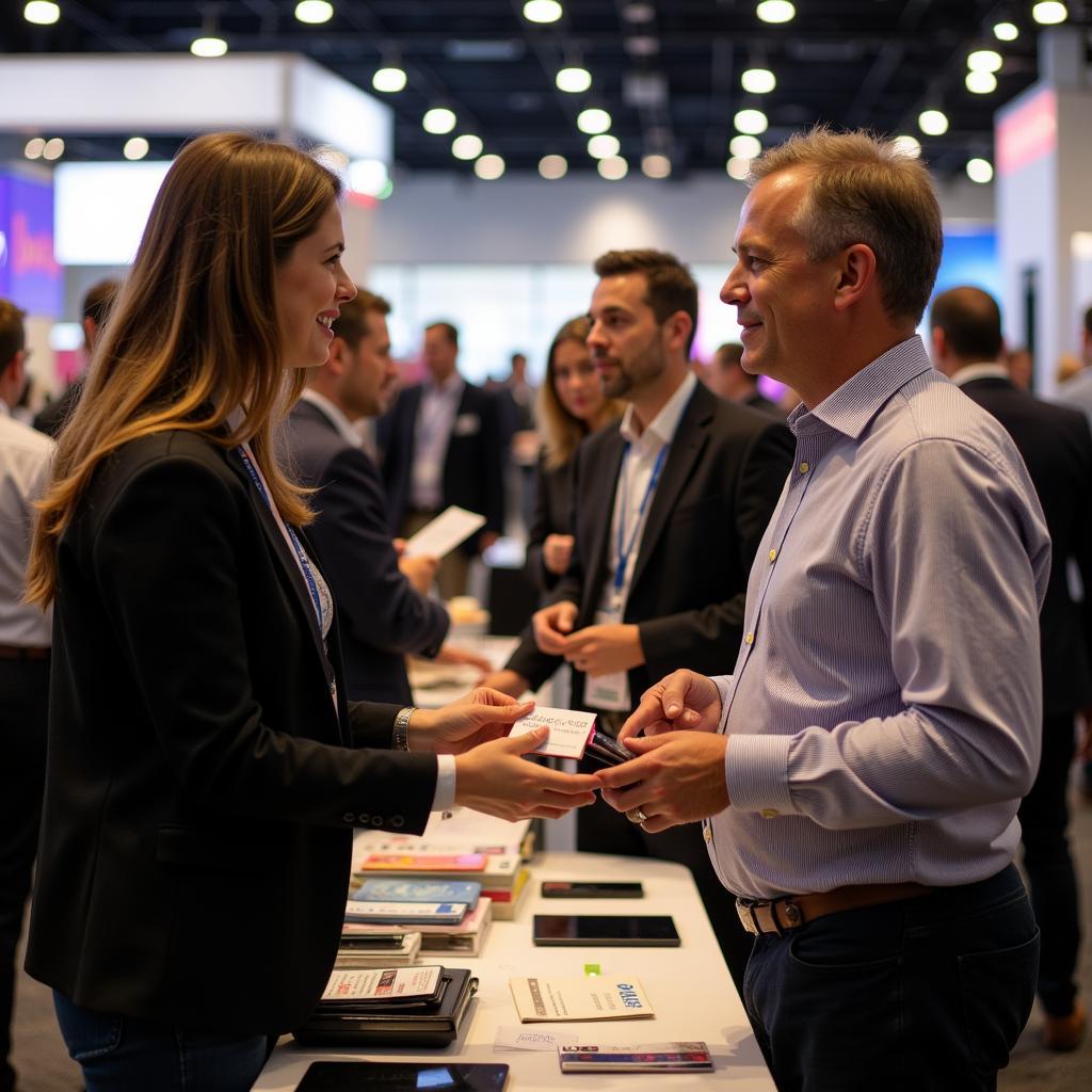 Attendees networking and connecting with industry professionals at the Hawaii New Food and Product Show