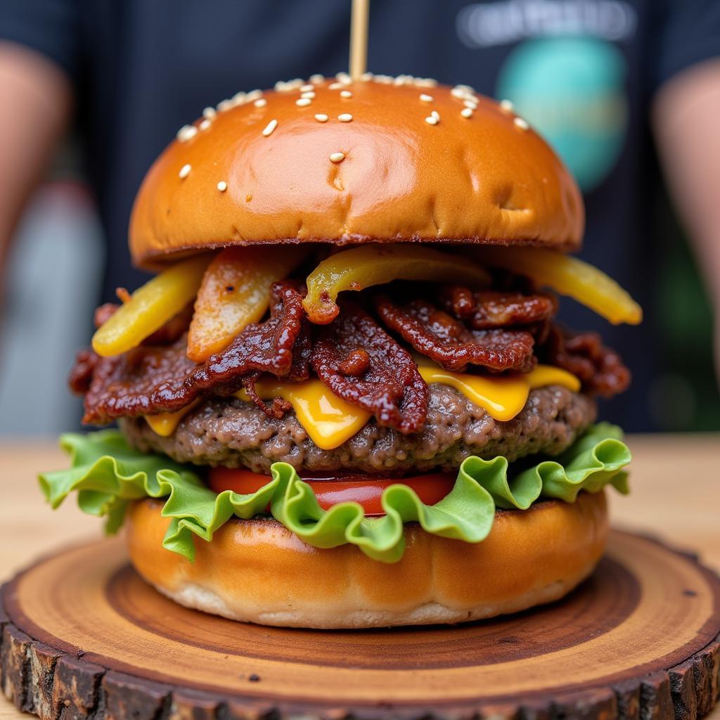 Gourmet Burger from a Newnan Food Truck