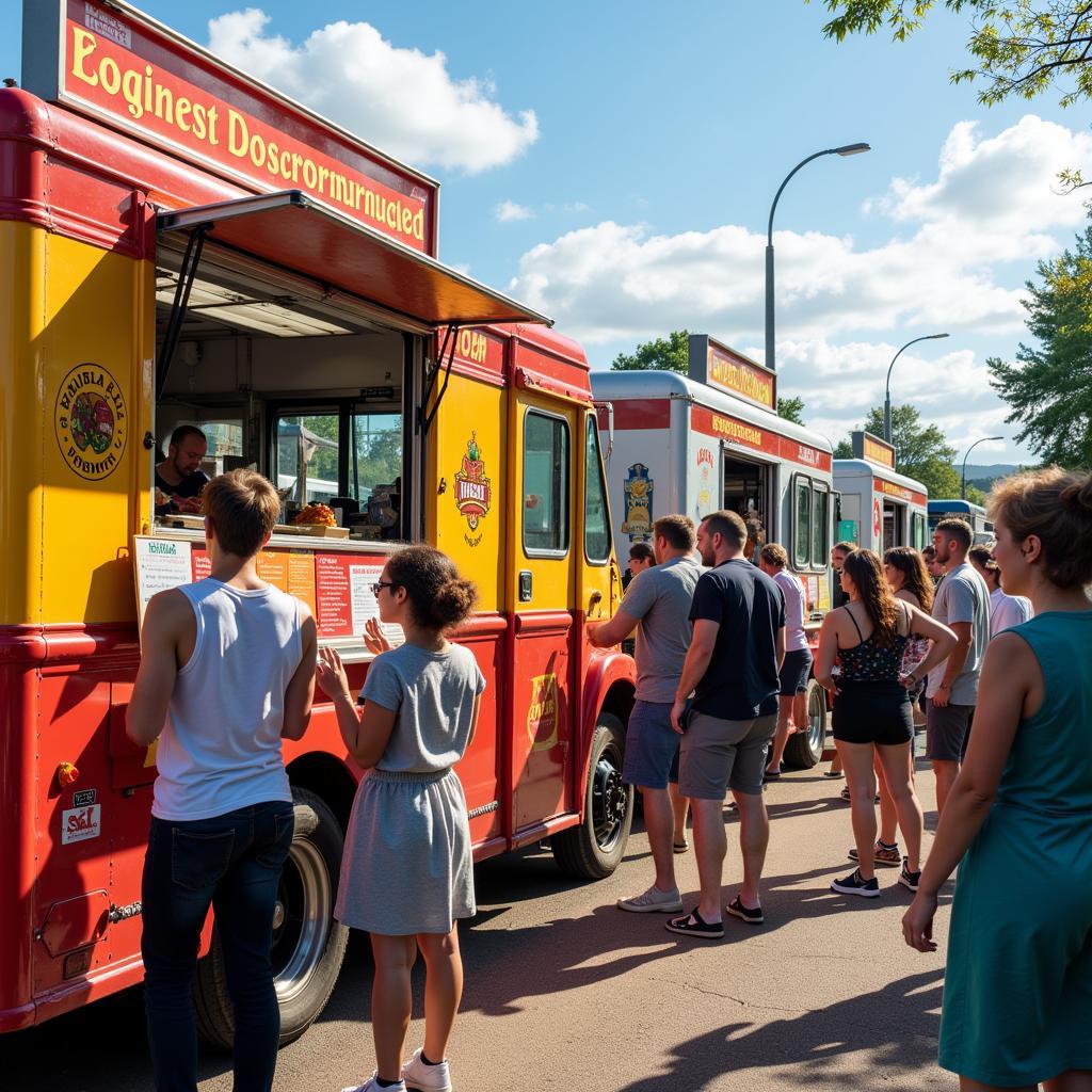 Gourmet food trucks at the NJ Beer and Food Festival