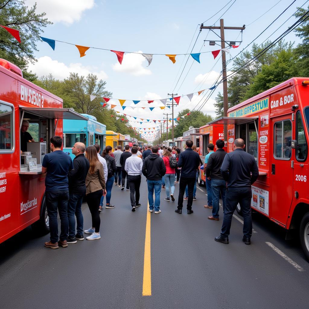 Vibrant No Coast Food Truck Scene