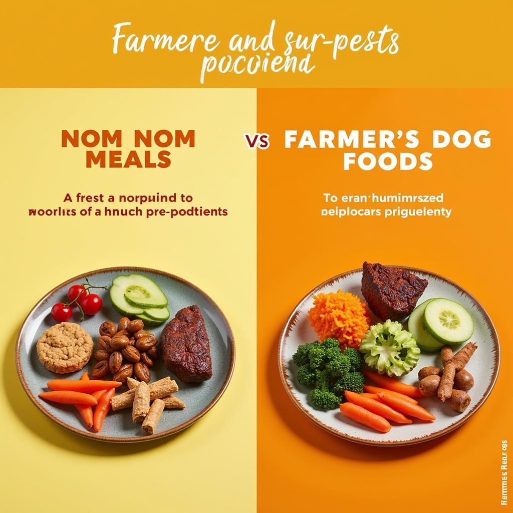 Nom Nom and Farmer's Dog Ingredient Comparison