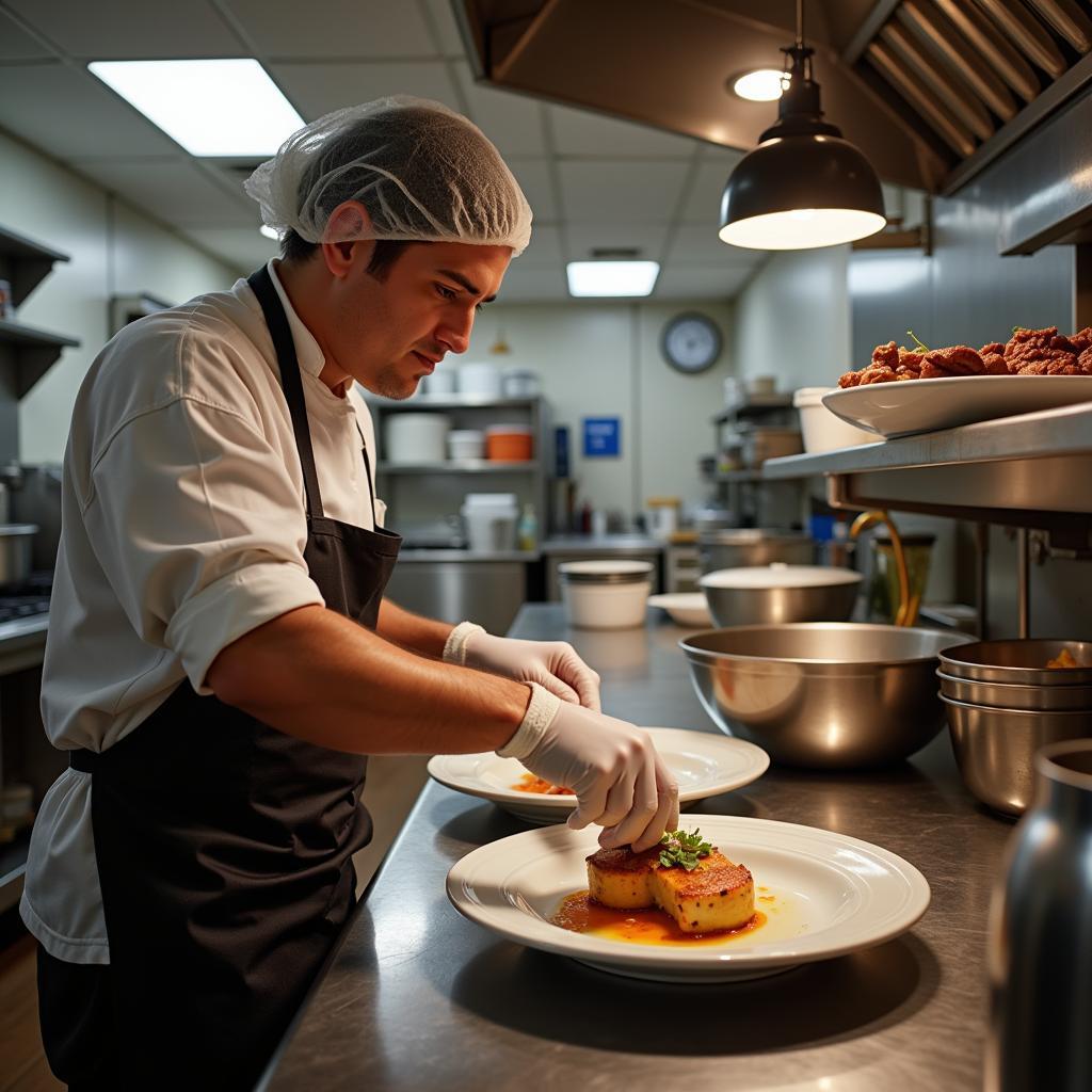 Food Handler Working in a North Carolina Restaurant