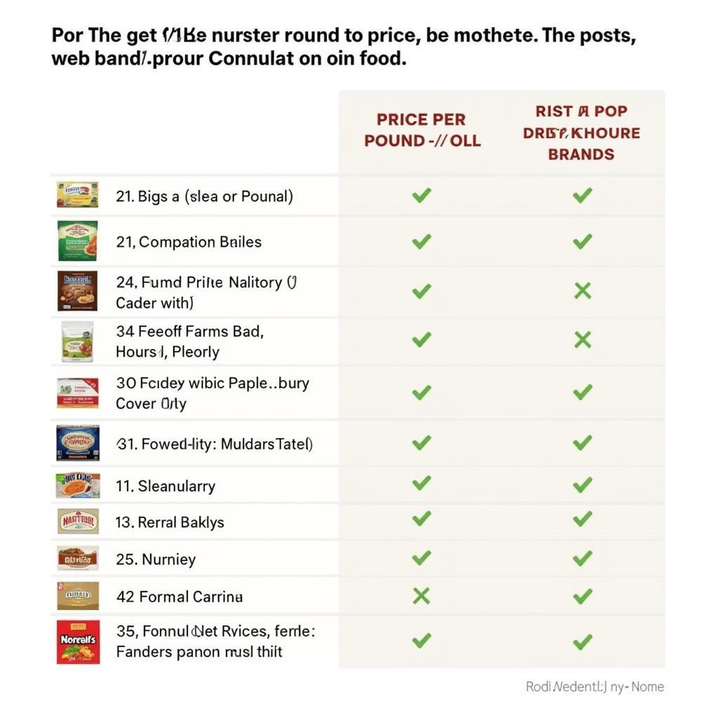 Nurture Farms Dog Food Price Comparison Chart