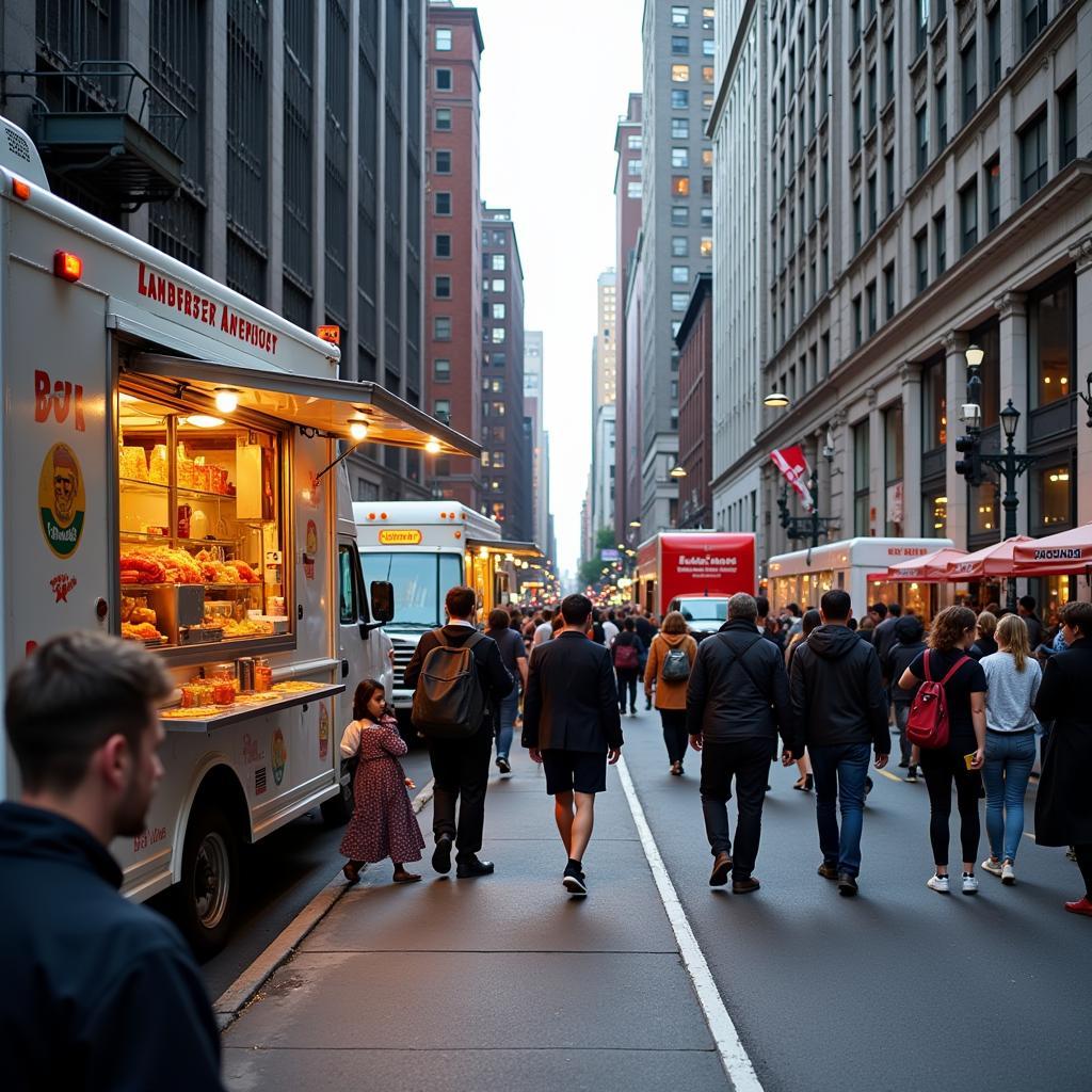 Finding NYC Food Trucks in Midtown for Lunch