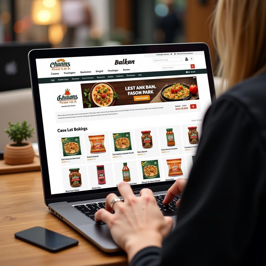 Online Balkan Food Store Shopping Experience