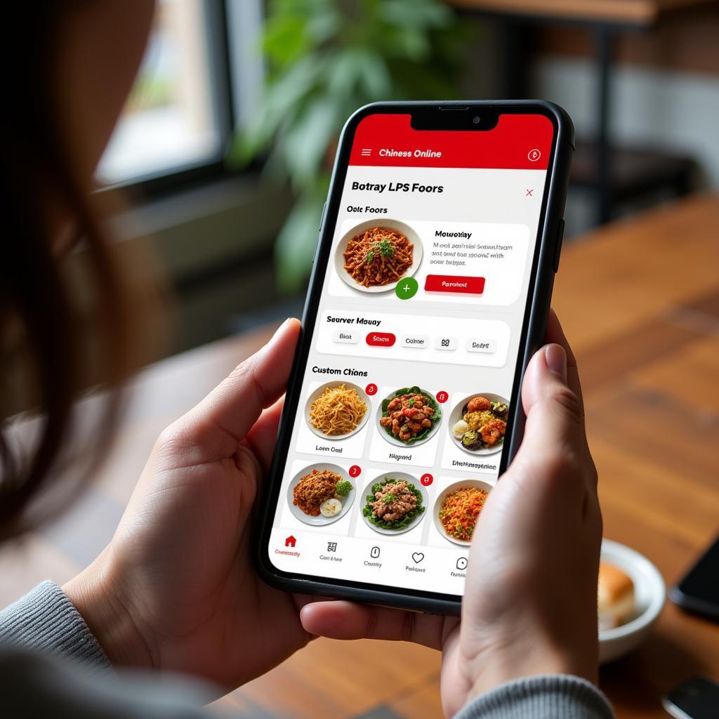 Ordering Chinese Food Online via Mobile App