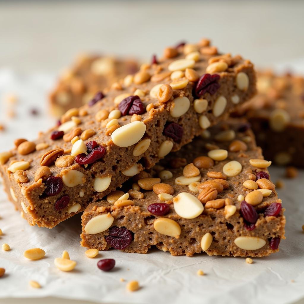 Close-up of Organic Food Bar Ingredients