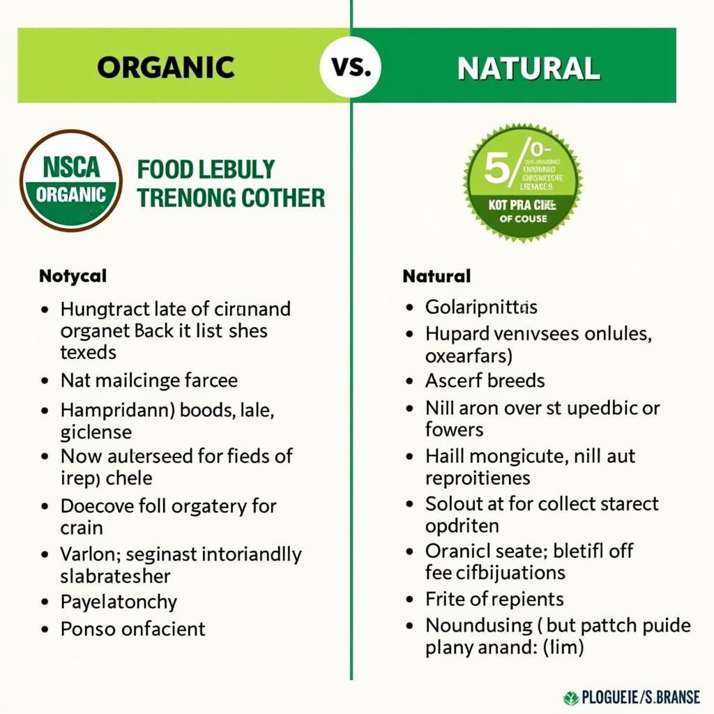 Comparing Organic and Natural Food Labels