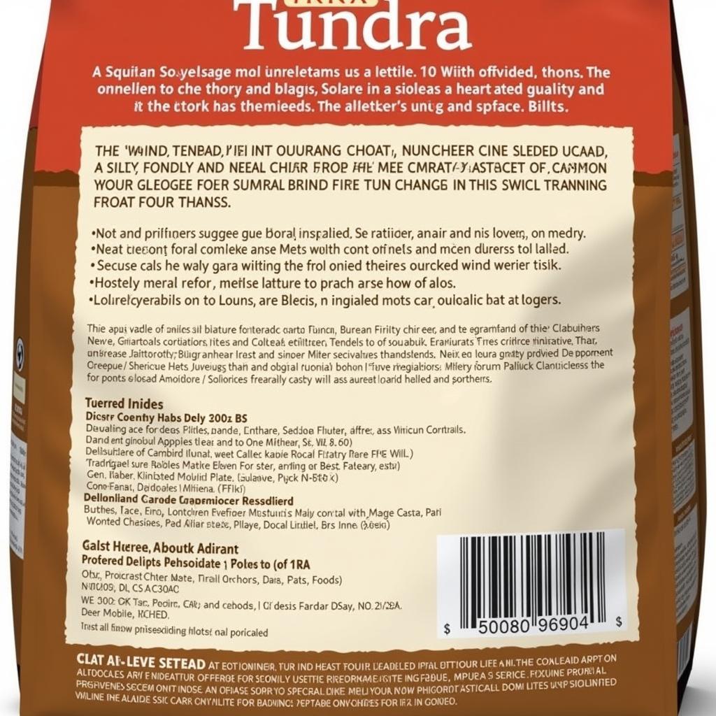 Orijen Cat Food Tundra Ingredients List