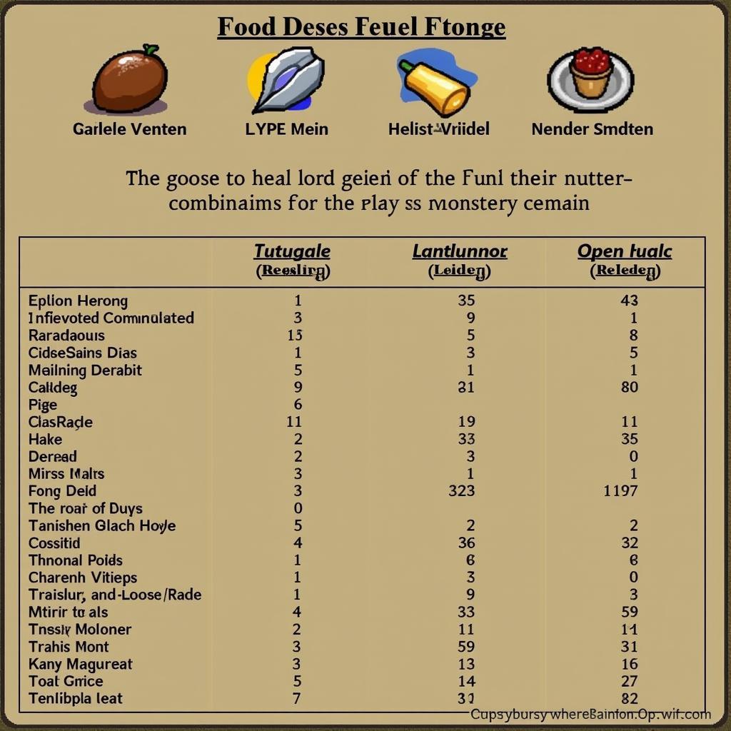 Old School RuneScape Food Combinations for PvM