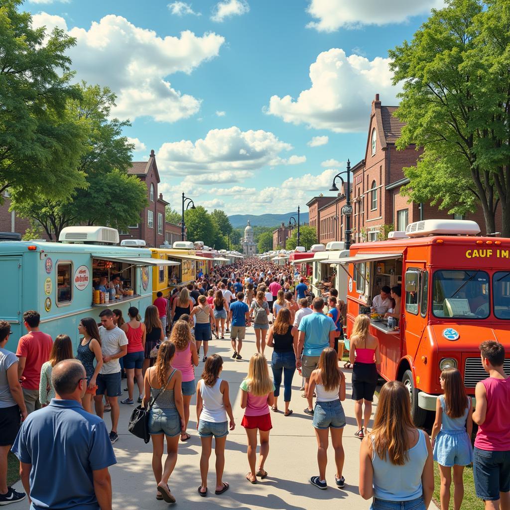 Food Truck Festival Scene