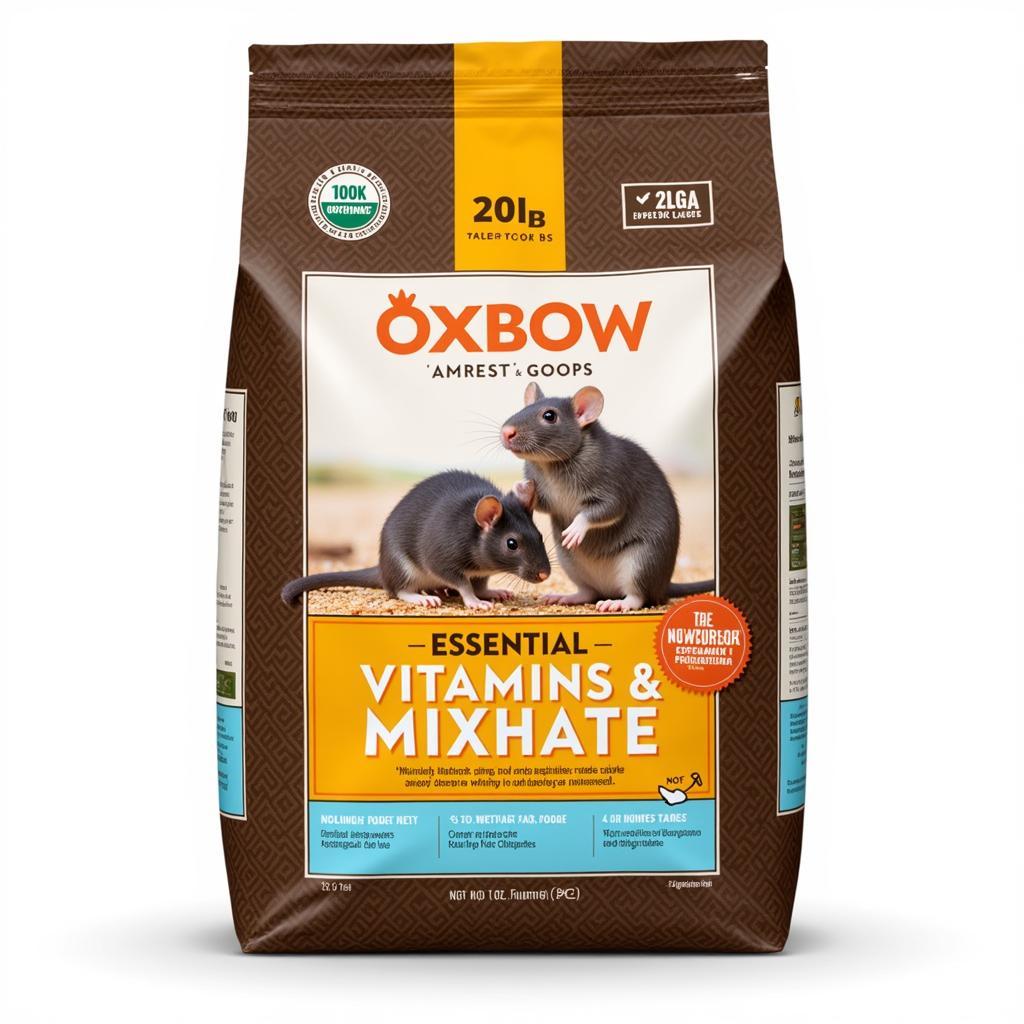 Oxbow Rat Food 20lb Bag - A Close-Up View