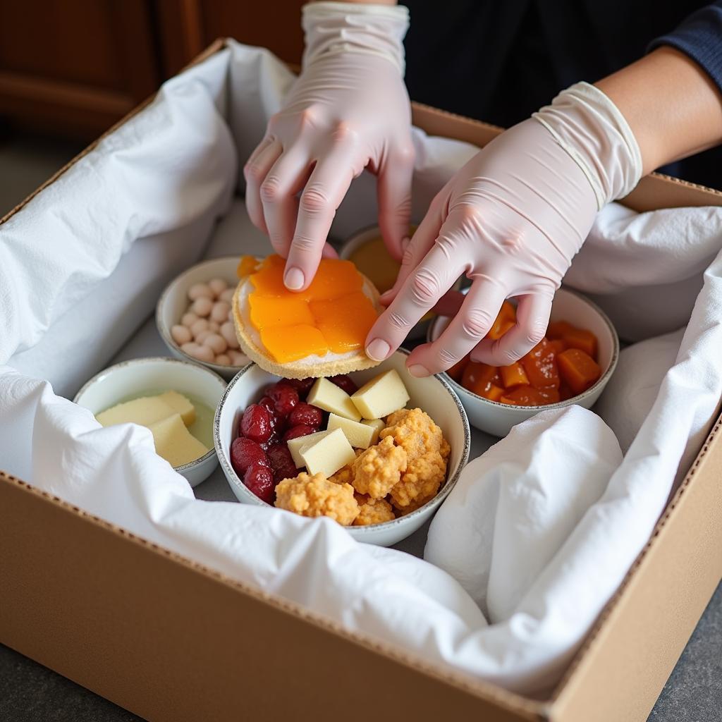 Packing Frozen Food Gifts with Dry Ice for Shipping