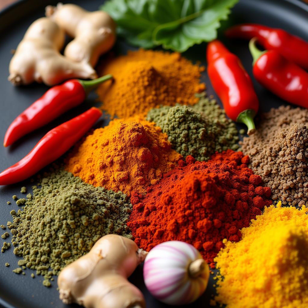 An Array of Spices and Ingredients Used in Pakistani Cuisine