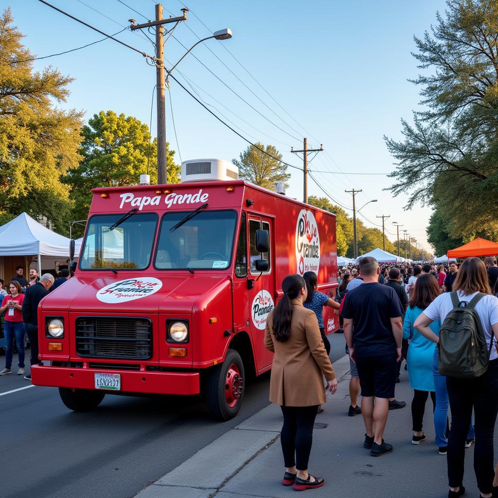 Papa Grande Food Truck serving at a local event